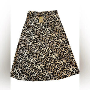 NWT Oat New York Leopard Print Skirt